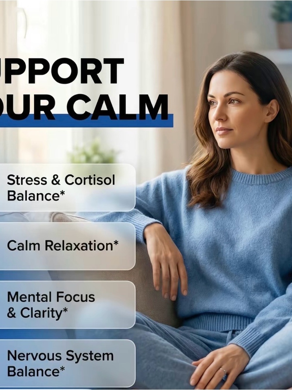 Blue Relaxation Sweater - Support Calm
